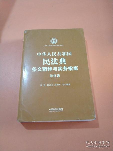 中华人民共和国民法典条文精释与实务指南：物权编