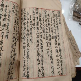 湖南省立师范老师毛笔日记手抄本，湖南教育文献，抗战时期芷江修建机场事情和吃甜米酒美容，字体修长飘逸非常有研究价值