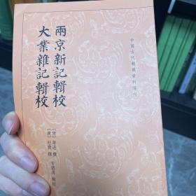 两京新记辑校 大业杂记辑校（中国古代都城资料选刊）