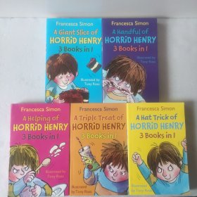 FrancescaSimon——ATripIeTreatofHoRRiDHENRY3BooksinI，AHeIPingofHoRRiDHENRY3BooksinI，【五册合售】