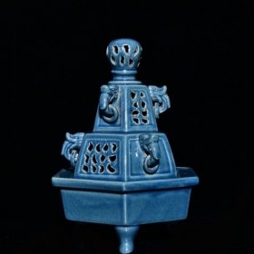 柴窑塔式香薰，大周款 20×29厘米。