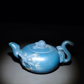 蒋蓉款，原矿天青泥多子多福紫砂壶。