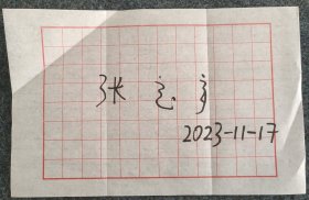 113L04 “人民英雄”国家荣誉称号获得者 武汉市金银潭医院院长—张定宇 签名信笺纸一张 尺寸29*18厘米！