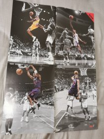 四大分卫NBA篮球海报 科比艾弗森麦迪卡特海报 双面海报 背面汤普森哈登等球星海报