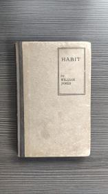 （精装版，国内现货，保存良好）Habit William James james讨论habit