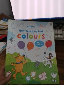 My First Colours Colouring Book with Stickers
