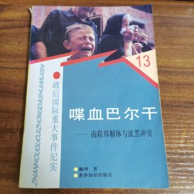 喋血巴尔干:南联邦解体与波黑冲突