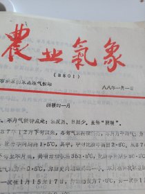 黄岩农业气象（1988年12期合订）