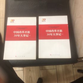 中国改革开放30年大事记（全2册）