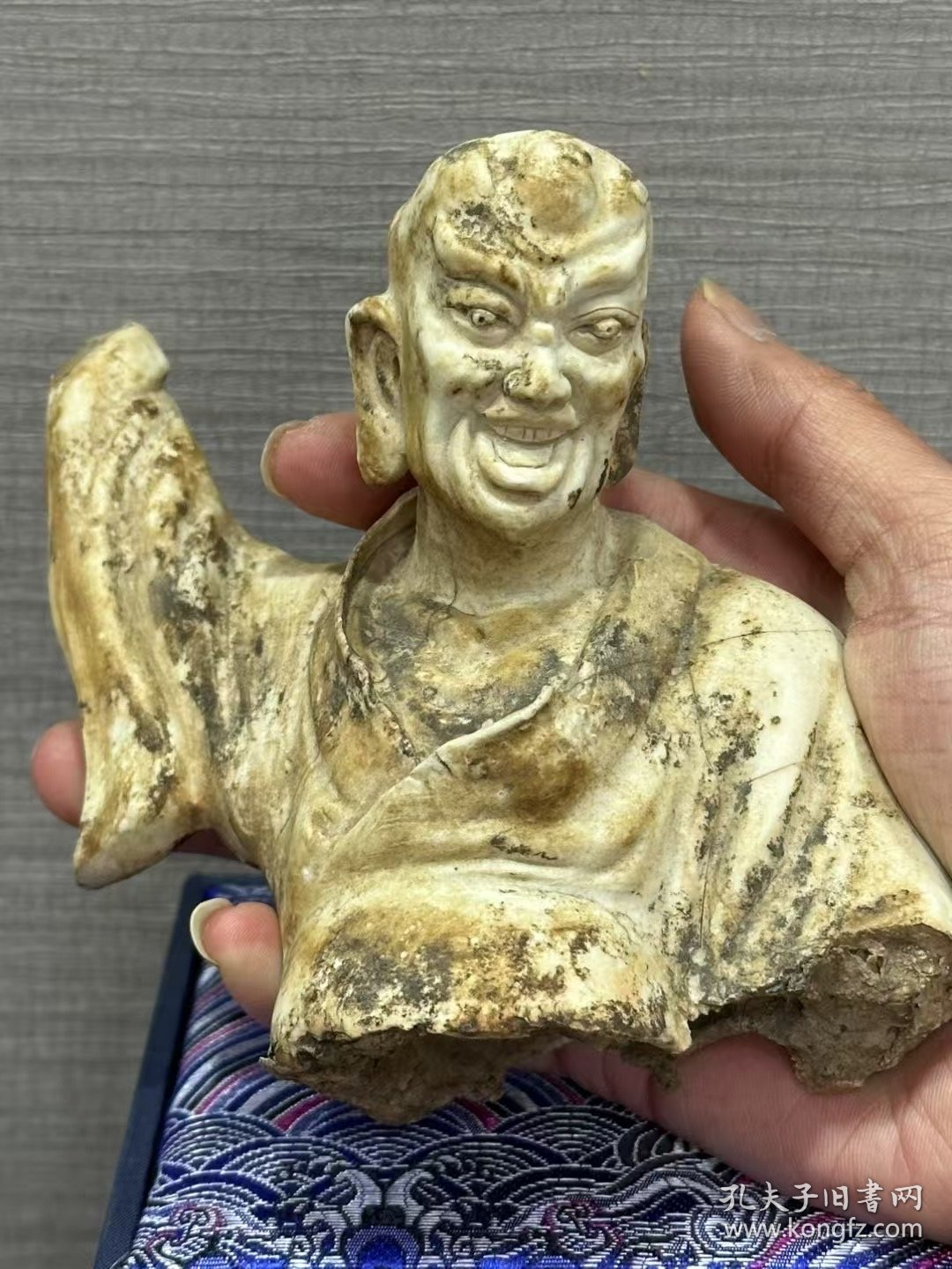 宋湖田窑素胎罗汉