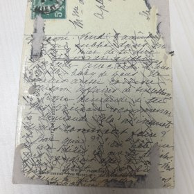 百年实寄明信片【1890～1948】 信札 信函 手写 书信 信函 实寄明信片【 有邮票 加盖印章 珍贵 稀少 文献价值极高】正面文字是主题、反文字是出版社等信息，手写内容及手稿、签名等 可自行翻译 研究， 装册 装框欣赏都非常漂亮有意思。百年实寄明信片编号4542