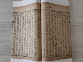 明本重漏！明万历三十一年东吴俞氏精刻本唐类函卷十九，一册全。 金镶玉装帧。 全网罕见的明本古籍。 明代俞安期辑。超大开本，尺寸如图