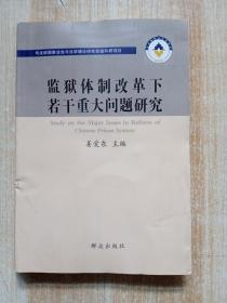 监狱体制改革下若干重大问题研究