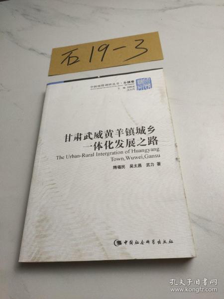 甘肃武威黄羊镇城乡一体化发展之路/中国国情调研丛书