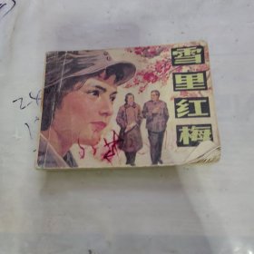 雪里红梅（连环画）。品相差，封底丢失，