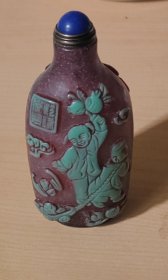 【老琉璃鼻烟壶人物】
