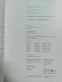 纽约佳士得 2008年 亨利·斯宾赛·摩尔 现代雕塑艺术作品集 拍卖图录