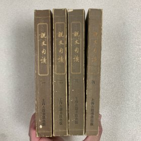 說文句讀 一二三四 全四冊 全4冊 繁體豎排 平裝 一版一印