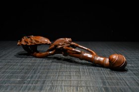 黄杨木精工雕刻节节高，一鸣惊人如意，长20cm宽6cm高4cm重43g