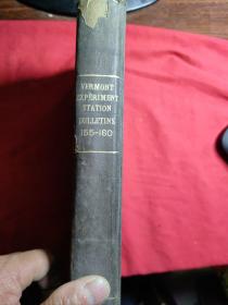 Bulletin - Vermont Agricultural Experiment Station Volume 155-160【民国金陵大学馆藏。藏书票一枚】1910-1911