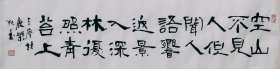 隶书书法作品一幅 王维鹿柴 尺寸100厘米X25厘米 宣纸毛笔手写