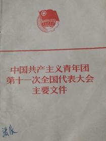 中国共青团第十一次全国代表大会主要文件