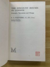THE DISCOUNT HOUSES IN LONDON  G.A.Fletcher作品 英文原版 1976年初版出版 稀少品 美品 此版本稀少