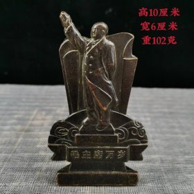 主席徽章摆件，保存完整，全品如图.