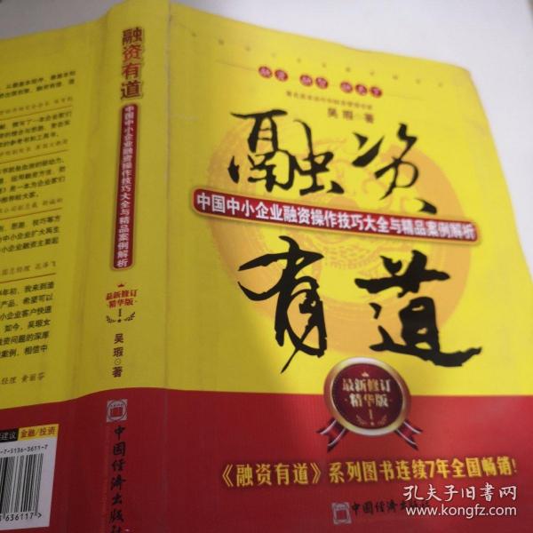 融资有道：中国中小企业融资操作技巧大全与精品案例解析（最新修订精华版）