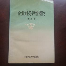 企業(yè)財務(wù)評價概論（一版一?。? onerror=
