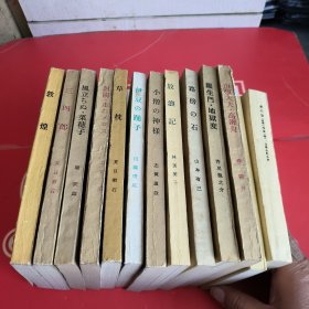 罗生门地狱变、三四郎、敦煌、放浪记、草枕等（13本合售）日文