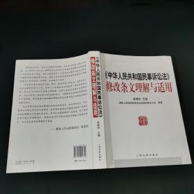 《中华人民共和国民事诉讼法》修改条文理解与适用