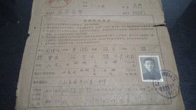 山东省高等学校1965年统一招生申请报告书