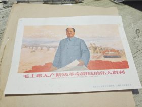毛主席无产阶级革命路线的伟大胜利宣传画 上海人民出版社作