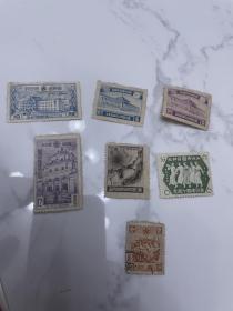 伪满洲国邮票7张不同 一起打包150元
单45一张