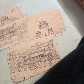 泉州印记邮资明信片（中国邮政贺年有奖明信片一套10枚） 余七枚