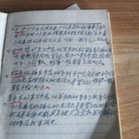 老笔记本 六十年代 毛主席接见红*兵图片插页 内容公社社员情况介绍记录 64开平装一册