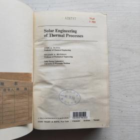 Solar Engineering of Thermal Processes太阳能热过程工程（英文，精装）