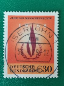 德国邮票 西德1968年国际人权年 1全销