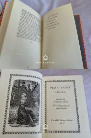 简·奥斯汀 The Folio Jane Austen : Mansfield Park , Emma, Pride & Prejudice , Sense & Sensibility , Persuasion , Northanger Abbey , Shorter Works 7卷盒装 1988年 傲慢与偏见 劝导 曼菲尔德庄园 诺桑觉寺 爱玛 理智与情感