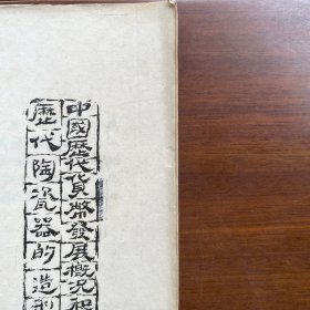 历代陶瓷器的造型纹饰特征和中国历代货币发展概况和考古断代问题