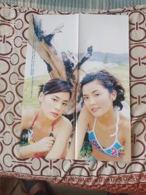 《当代歌坛》随刊赠送的4开双面海报：周杰伦、twins（详情请见图片和文字说明）