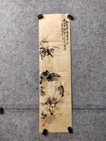 青扬老师写意竹子八哥，小而精美，青扬，书画世家，师从著名大写意画家 一僧， 从事国画创作30多年，作品多次参加省市书画大赛并获奖。现为河北省美协会员，浙江省美协会员， 擅长花鸟创作，画风清新淡雅。