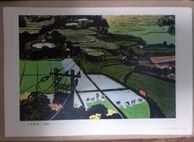 《大寨新貌》版画