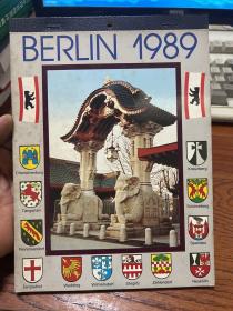 德国原版---BERLIN 1989  年历 一本