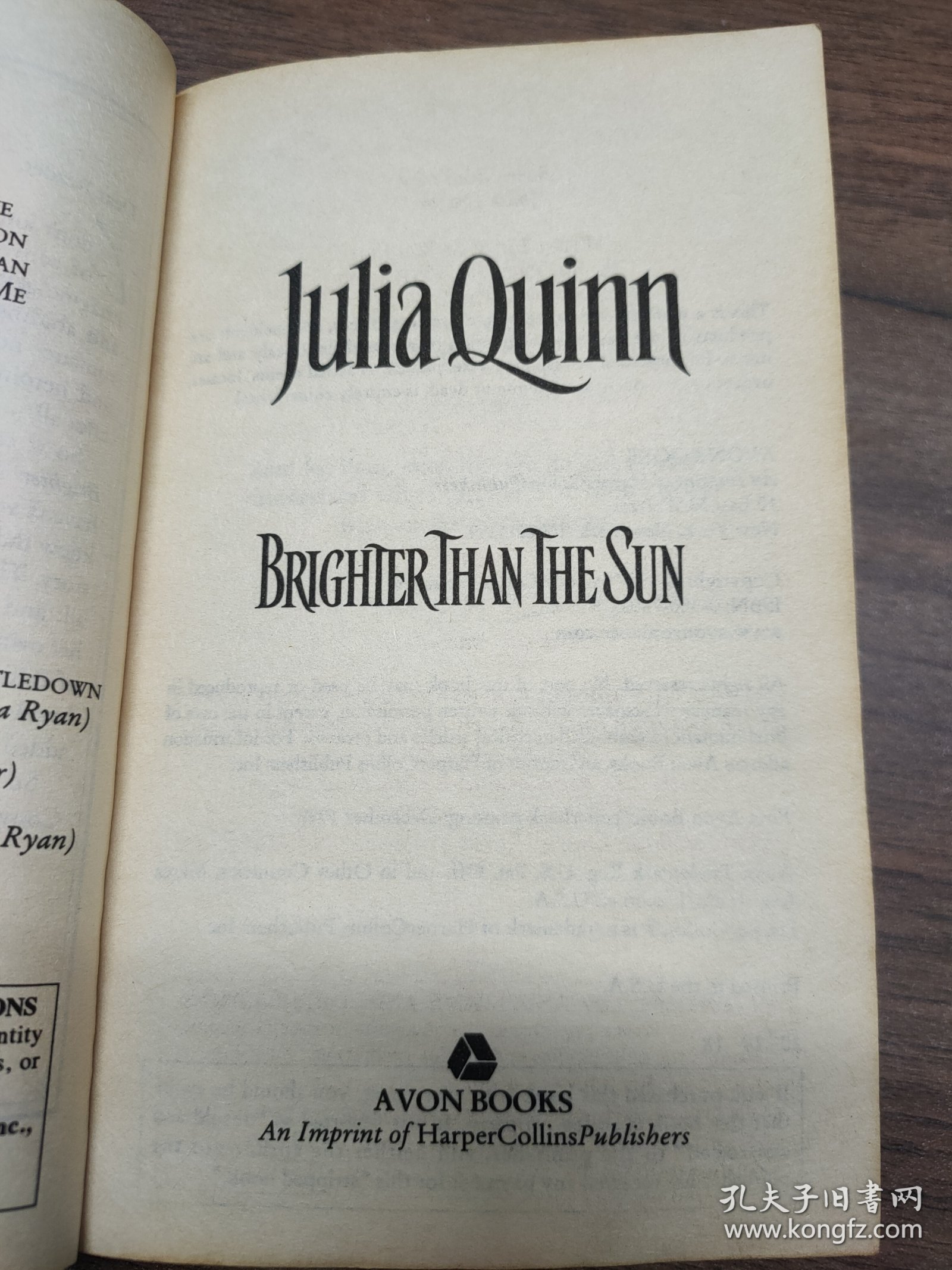 点击查看原图 英文原版书:julia quinn