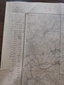 明治二十五年测图大正十一年修正测图，大正十四年出版：日本"上野"五万分之一尺原版老地图