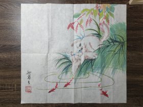 孙菊生 小猫 手绘