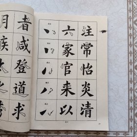 楷书入门字谱