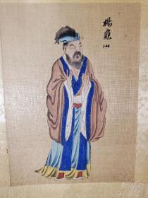 民国绢画折本 Biography of 12 Chinese Great Scholas.《中国古代名人图/中国学士图》。